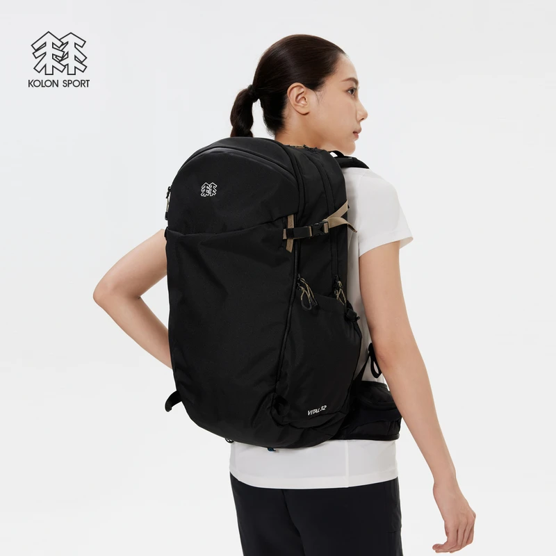KOLON SPORT可隆背包男女同款水滴形双肩包大容量缓冲户外运动包