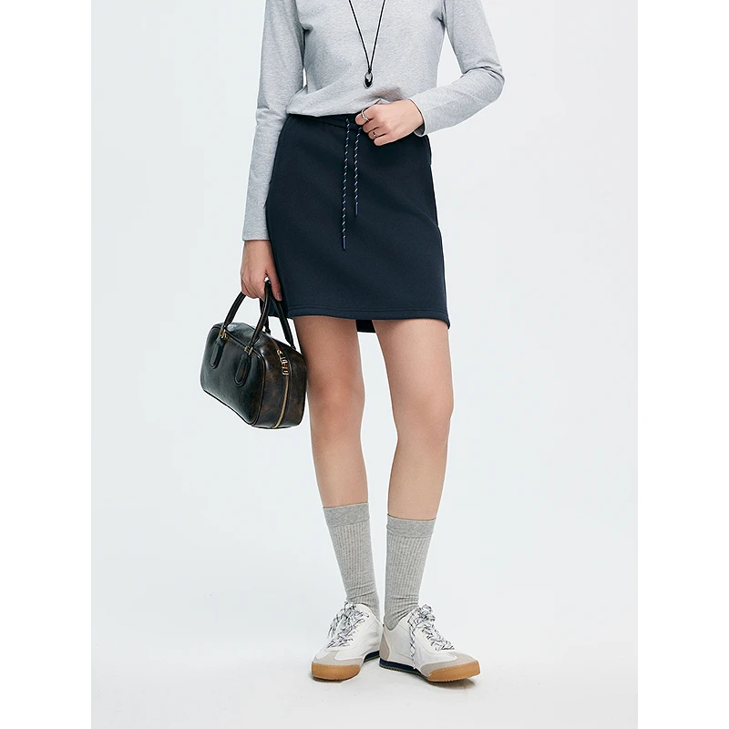 初棉【上新】miu风尼龙绳半身裙362617017