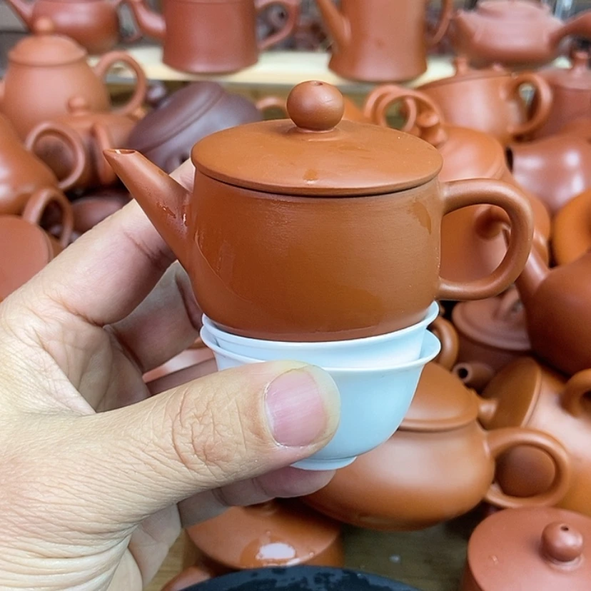 【闪购商品】茶壶朱泥60c c