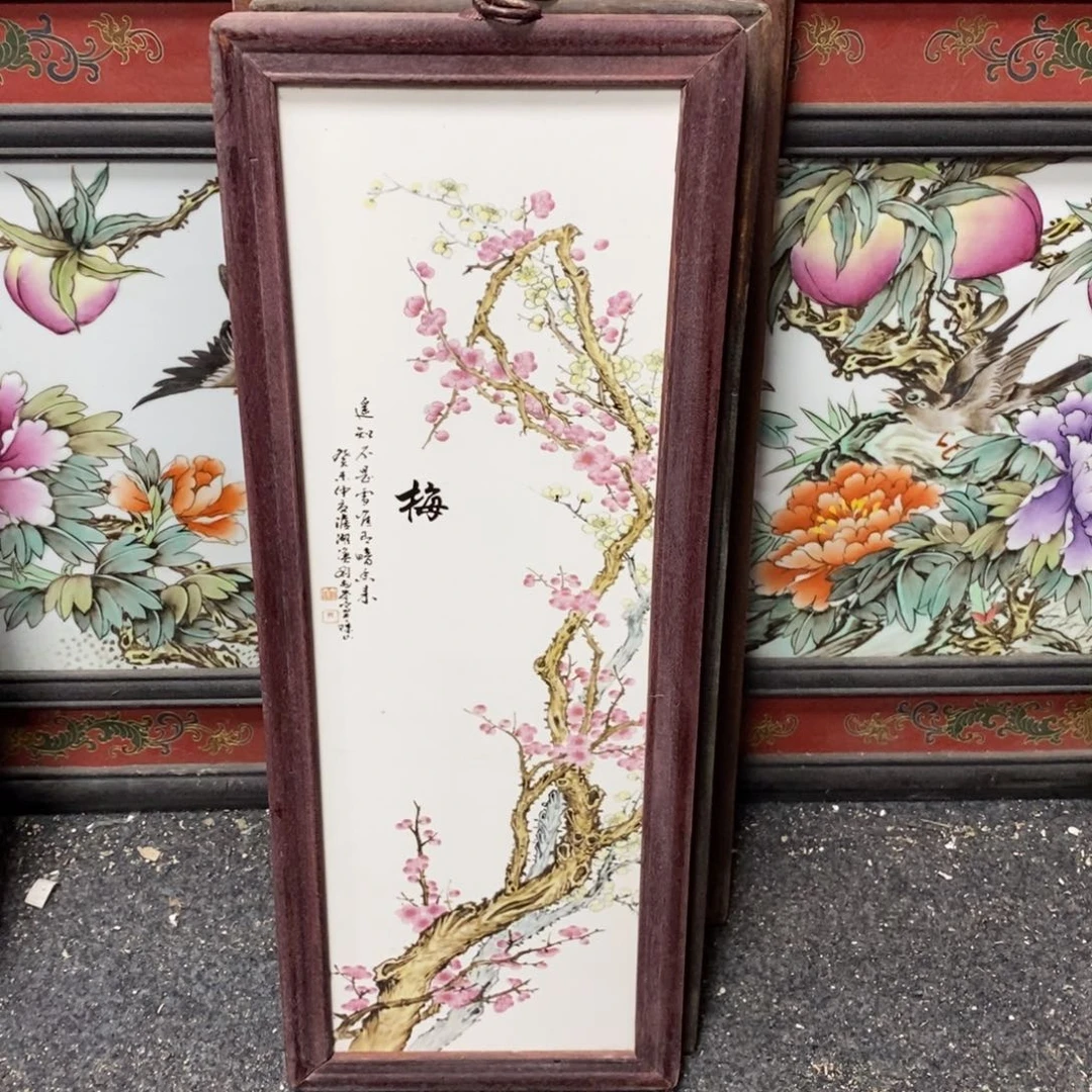 瓷片景德镇瓷板画柴窑烧制