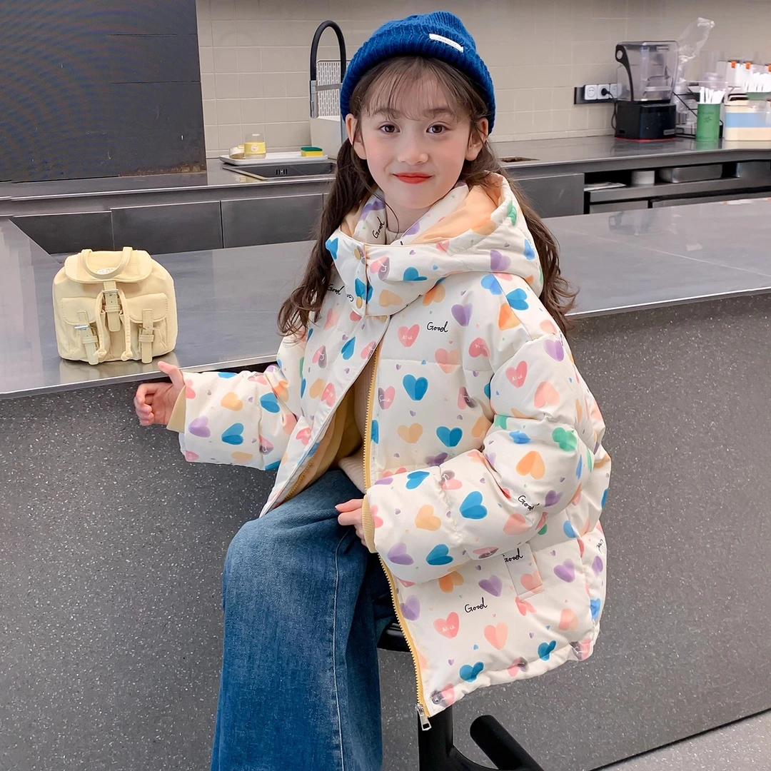女童棉服冬装2025新款儿童棉衣外套加厚洋气小女孩冬季超好看棉袄