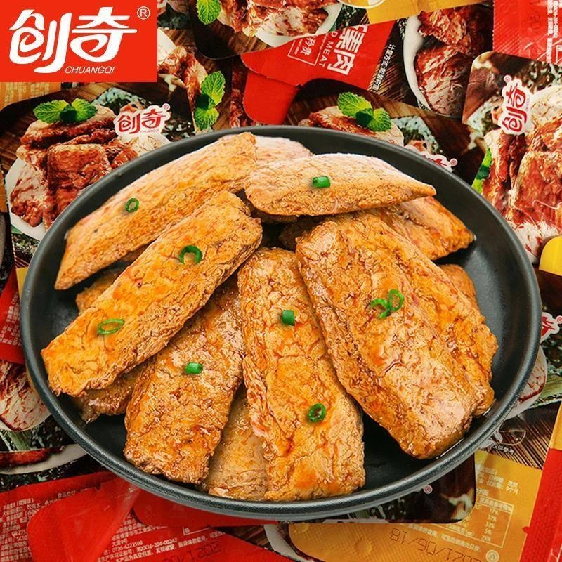 创奇手撕素肉麻辣豆干零食小吃网红休闲食品
