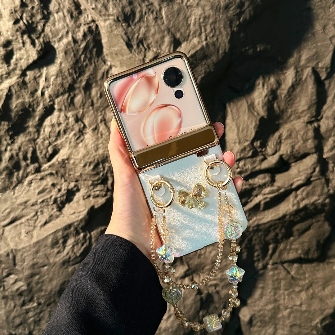 适用荣耀Magicvflip2折叠屏mixflip2手机壳膜一体轻奢蝴蝶结全包