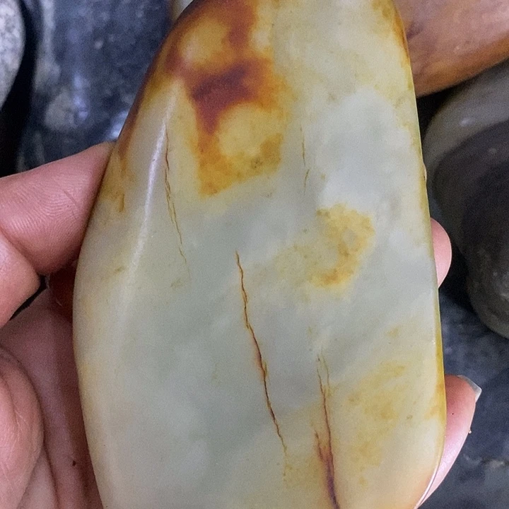 名***剑和田玉未镶嵌挂件