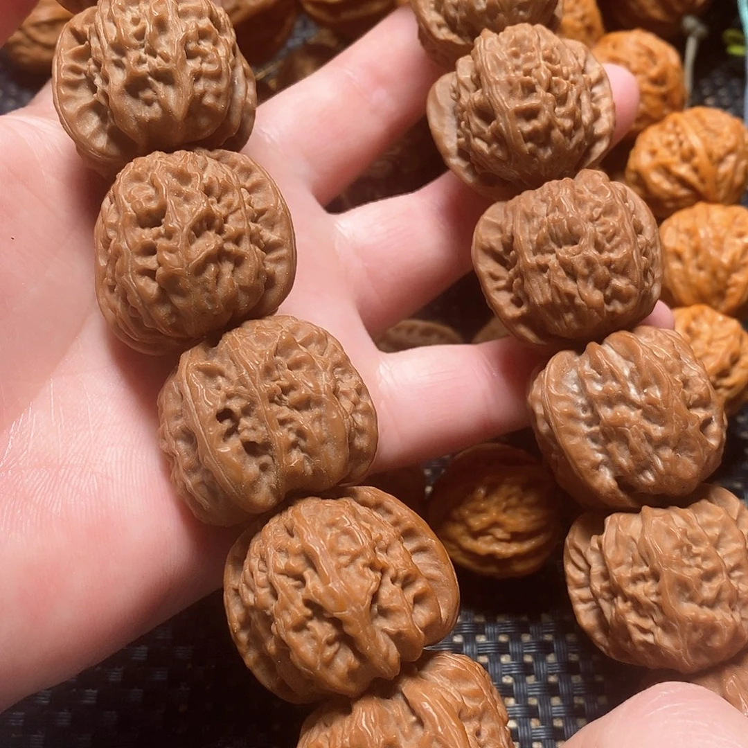 文玩核桃手串9白狮子手持