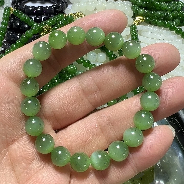 和田玉（碧玉）未镶嵌手串