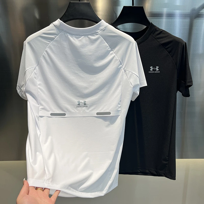 2025夏季男士百搭户外新款T恤半袖潮流速干休闲百搭字母短袖8189