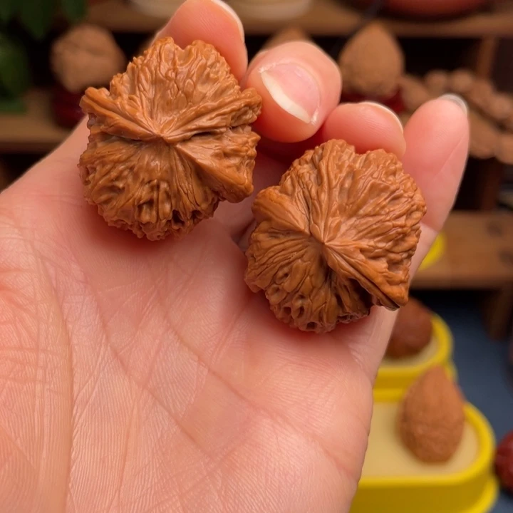 文玩核桃把件H**.白狮子异形