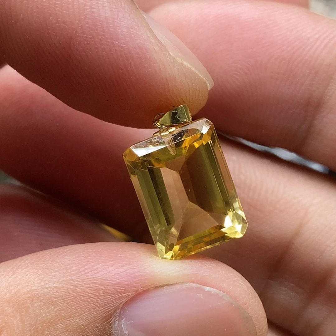 18K金镶嵌珠宝半成品水晶