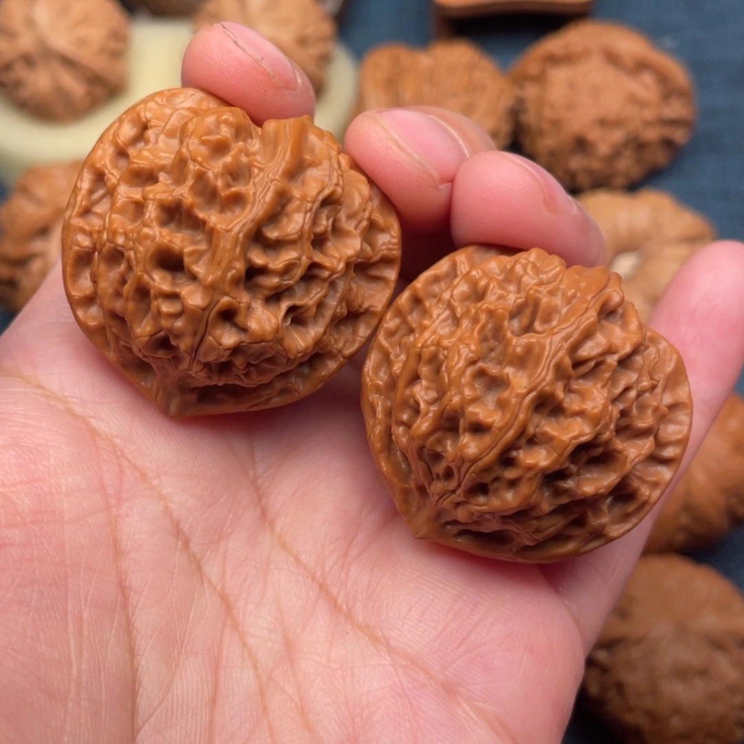 把件文玩核桃37红皮苹果