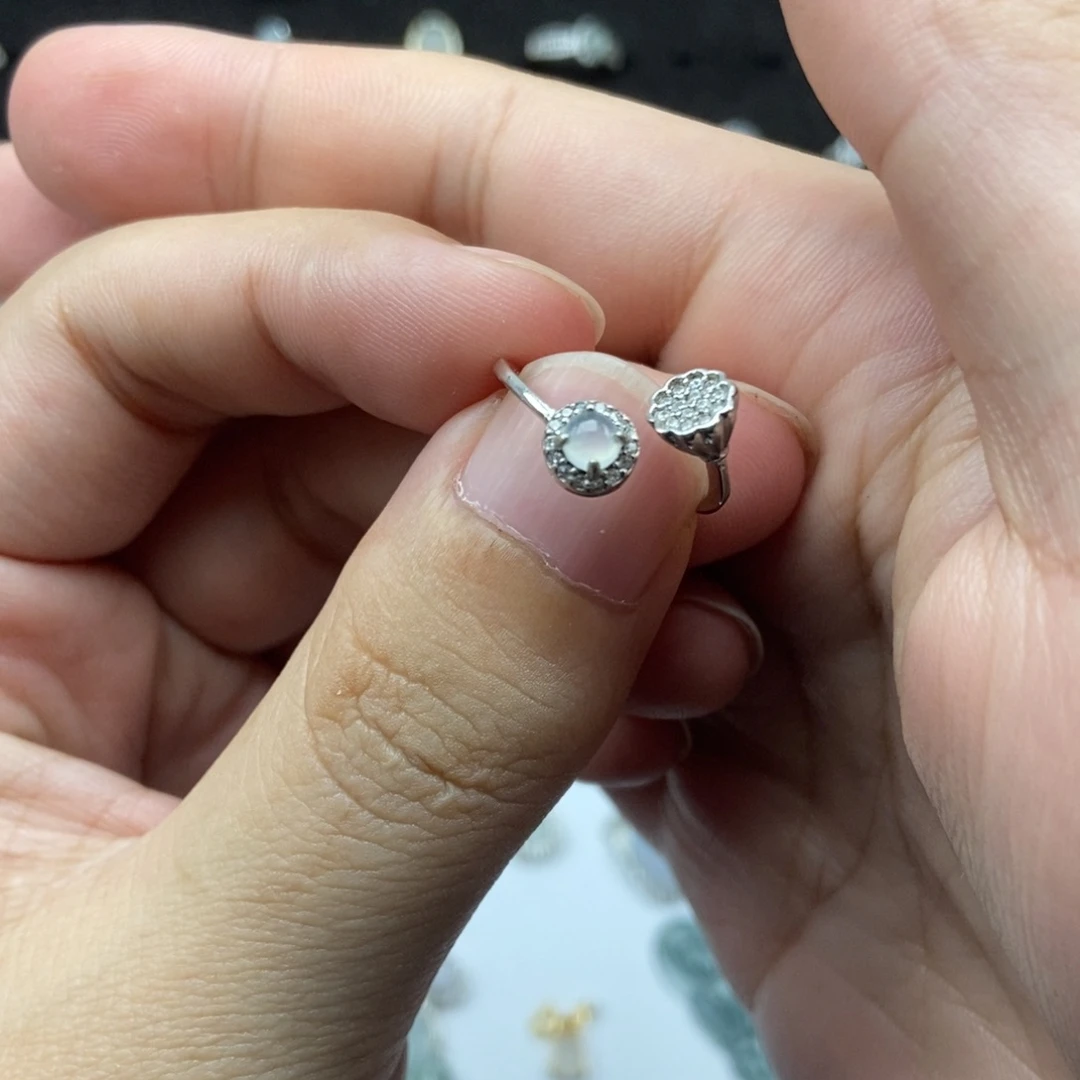 翡翠银S925镶嵌颈饰