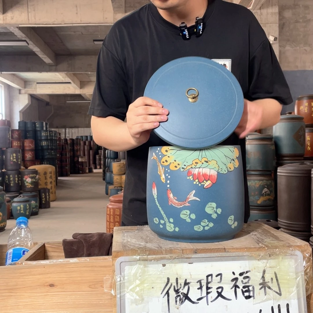 宜兴原矿紫砂茶叶罐