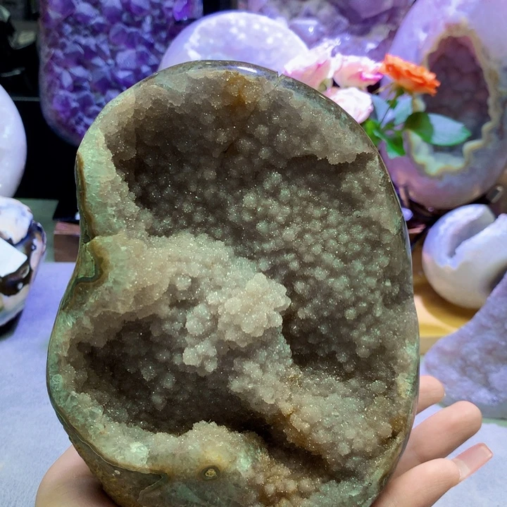啤****未镶嵌紫晶大型摆件（非配饰）