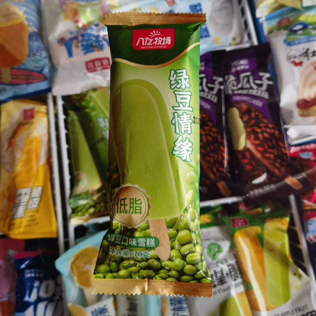 八亿牧场绿豆情缘雪糕70g