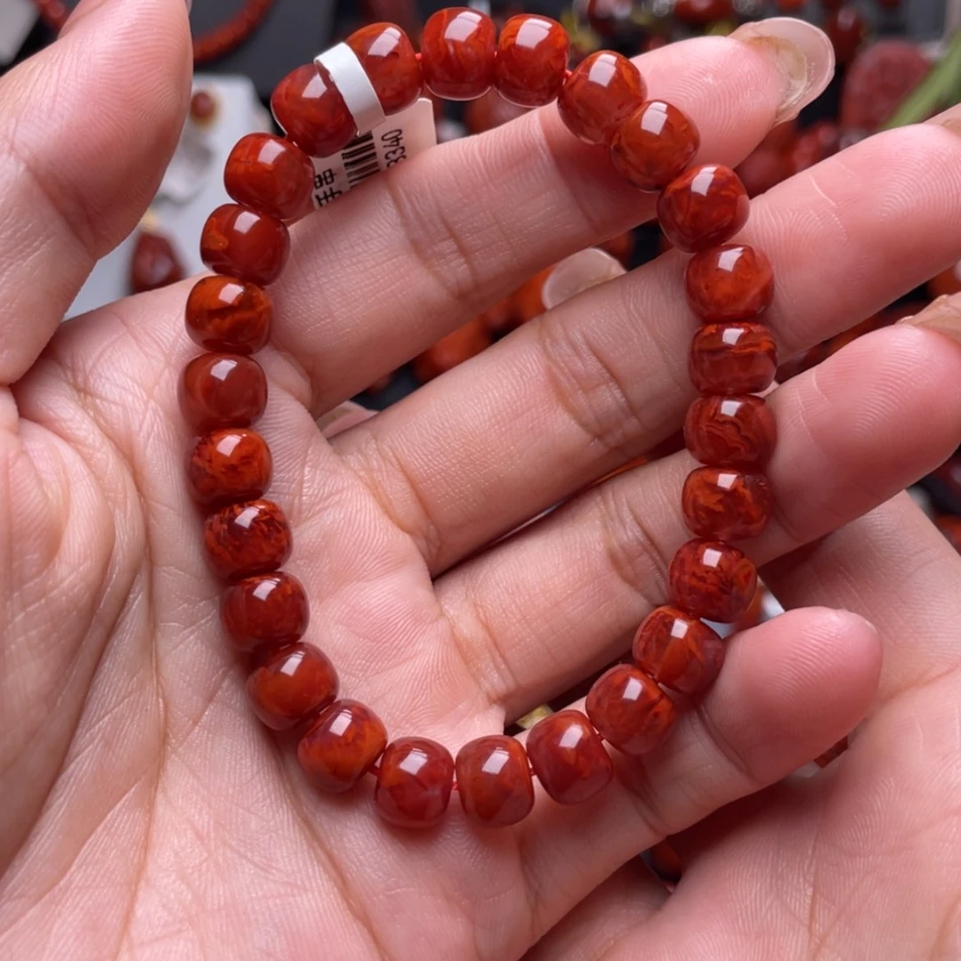 【闪购商品】南红玛瑙火焰纹手串未镶嵌?****久