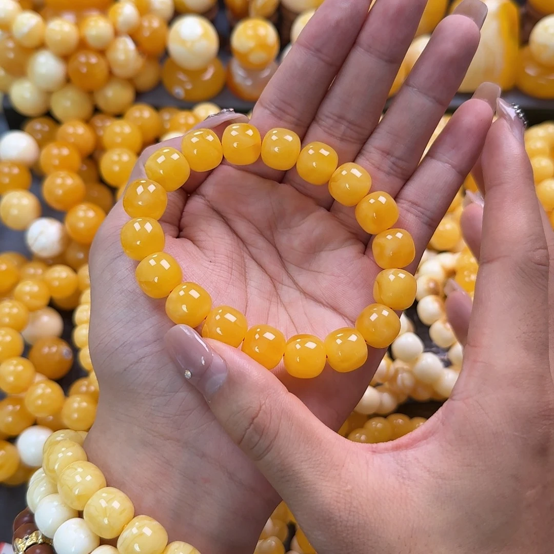 蜜蜡未镶嵌珠宝奇石同料13mm