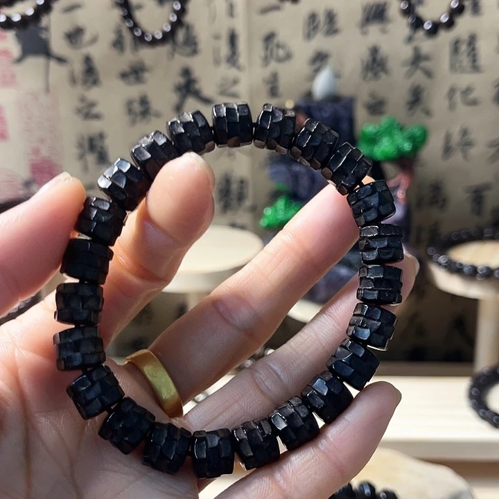 ****࿐手串椰蒂原生态精工椰蒂10×9干将单圈（赠1颗猛犸）