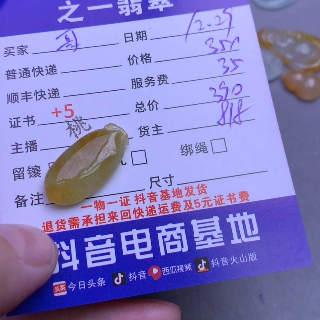 颈饰未镶嵌翡翠鮑****饰