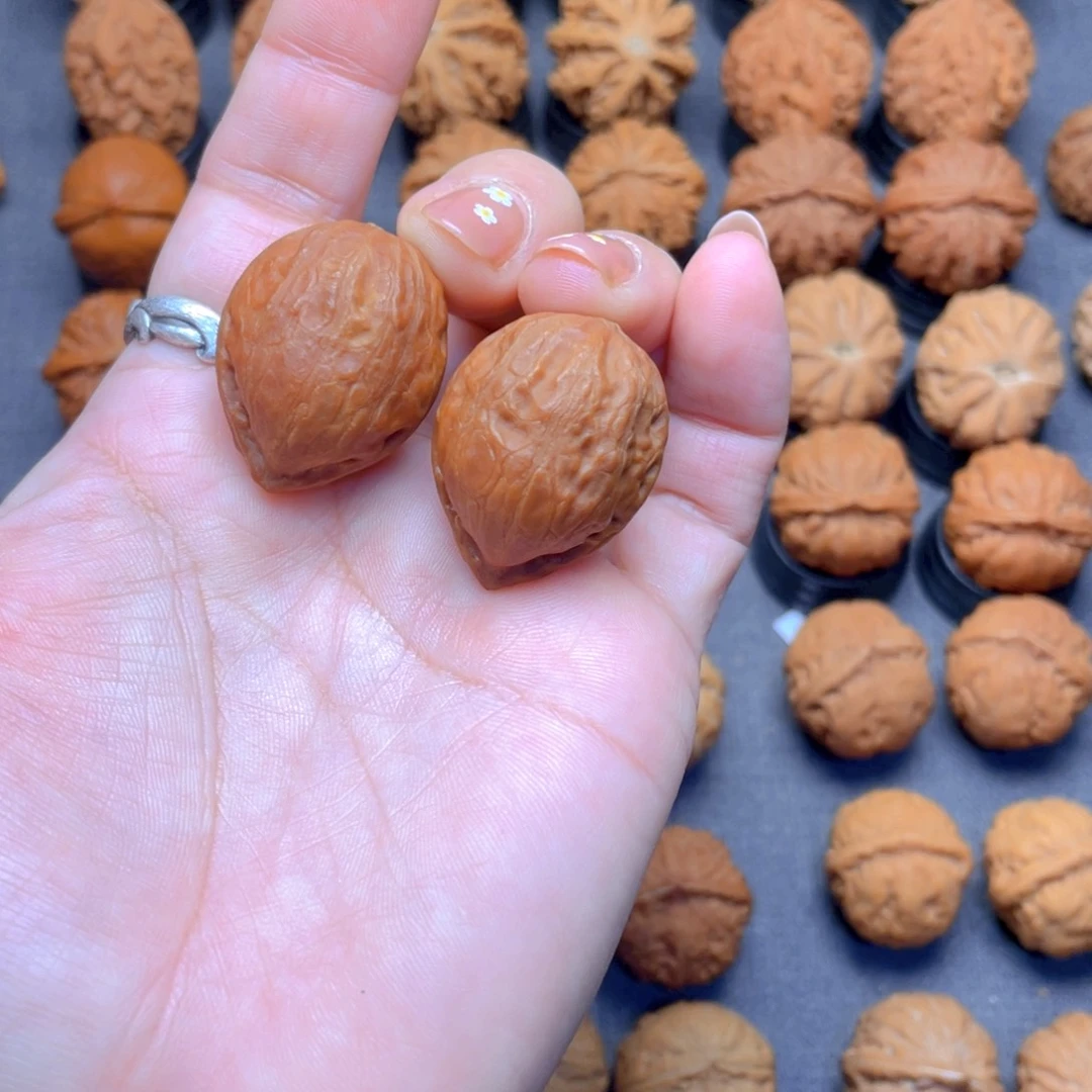 核桃文玩把件金丝小枣