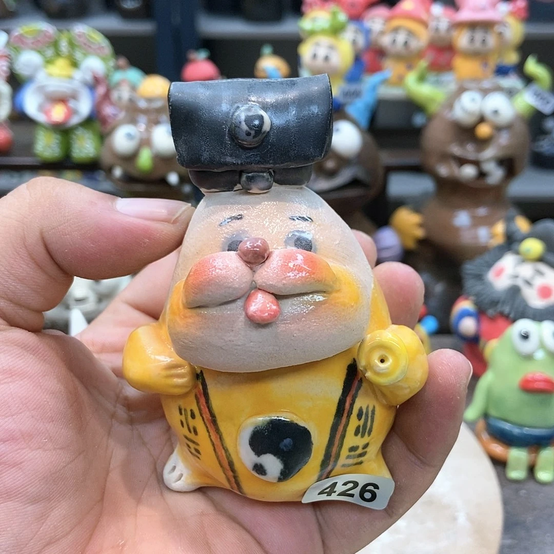摆件直播间手工抽象陶瓷摆件微瑕426