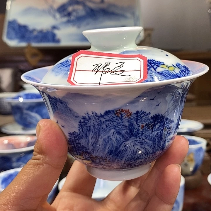杯人***半景德镇手工手绘陶瓷，高亮兴老师作品