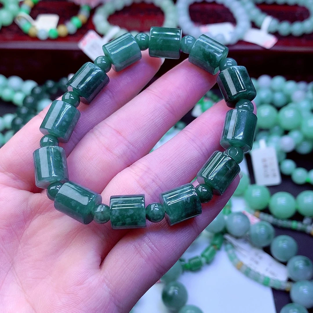 翡翠未镶嵌毛衣链