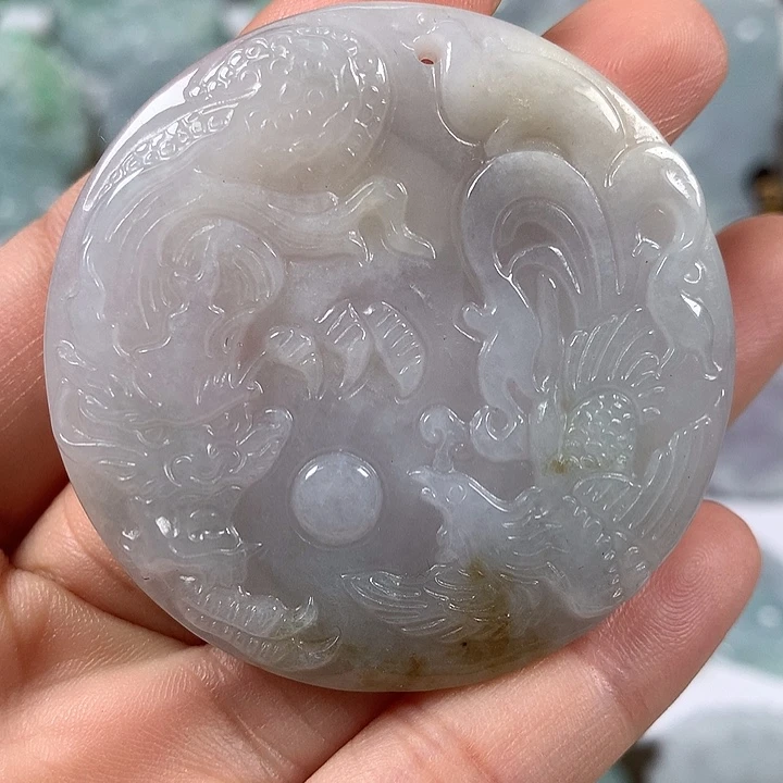 颈饰未镶嵌翡翠龙凤呈祥福利