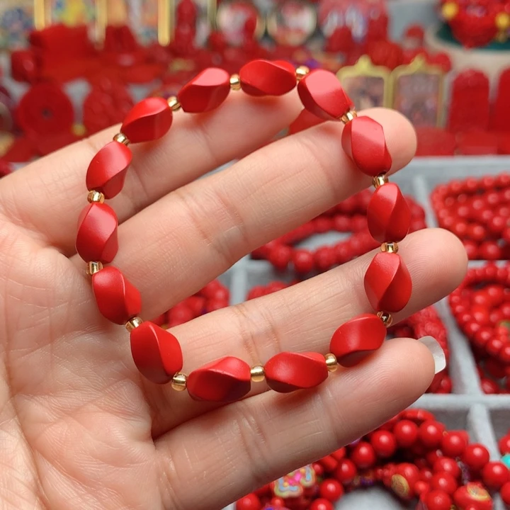 天然辰砂工艺品朱砂手串