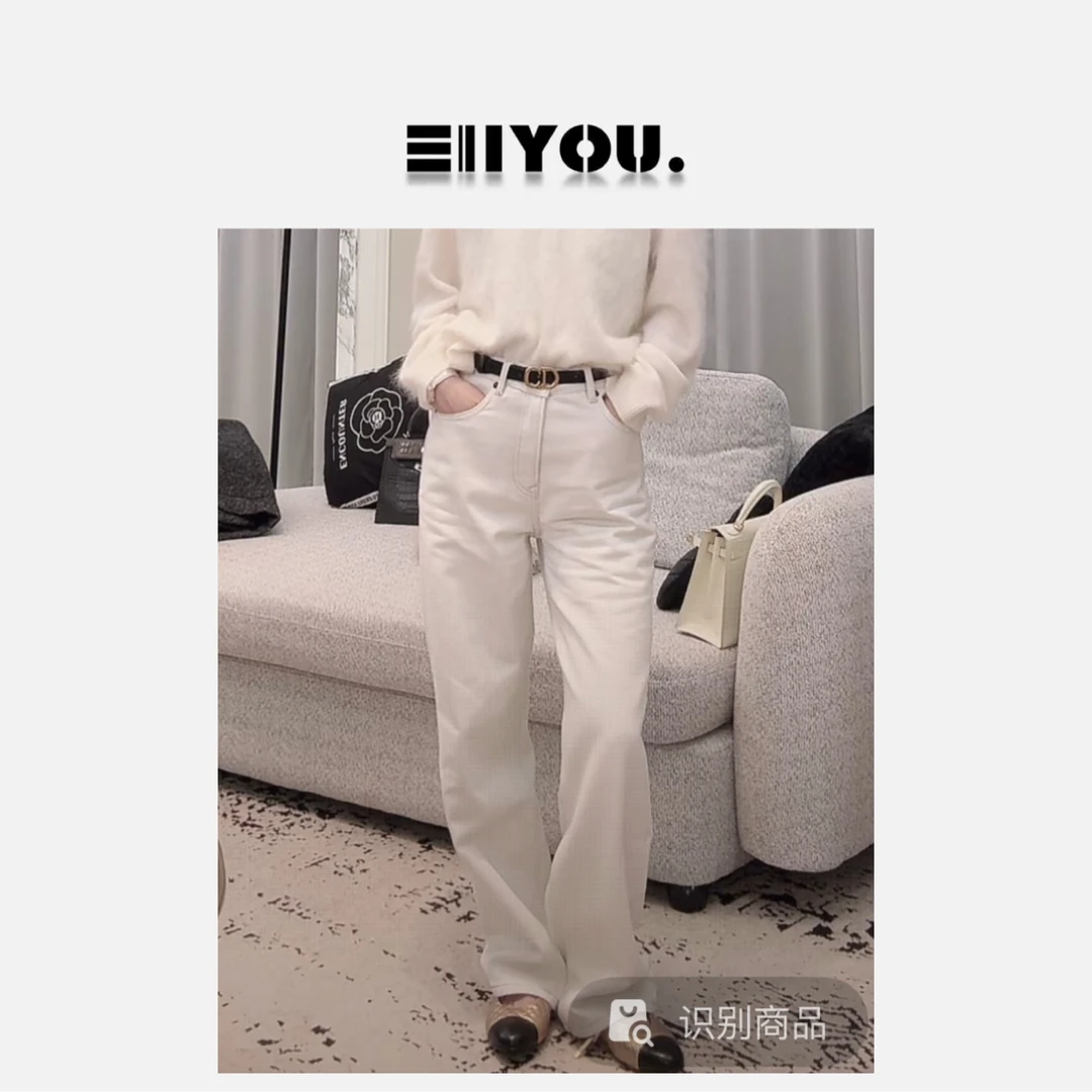 【ENYOU定制】暖心绒 直筒牛仔裤