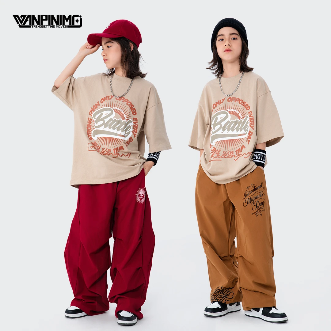 顽皮尼莫童装街舞儿童潮服嘻哈少儿男童hiphop潮牌宽松炸街演出服
