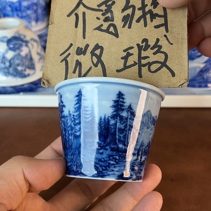 白***丝瓷片景德镇全手工手绘陶瓷