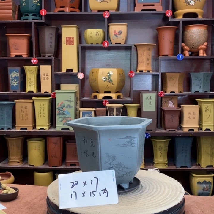 紫砂花盆紫砂花盆