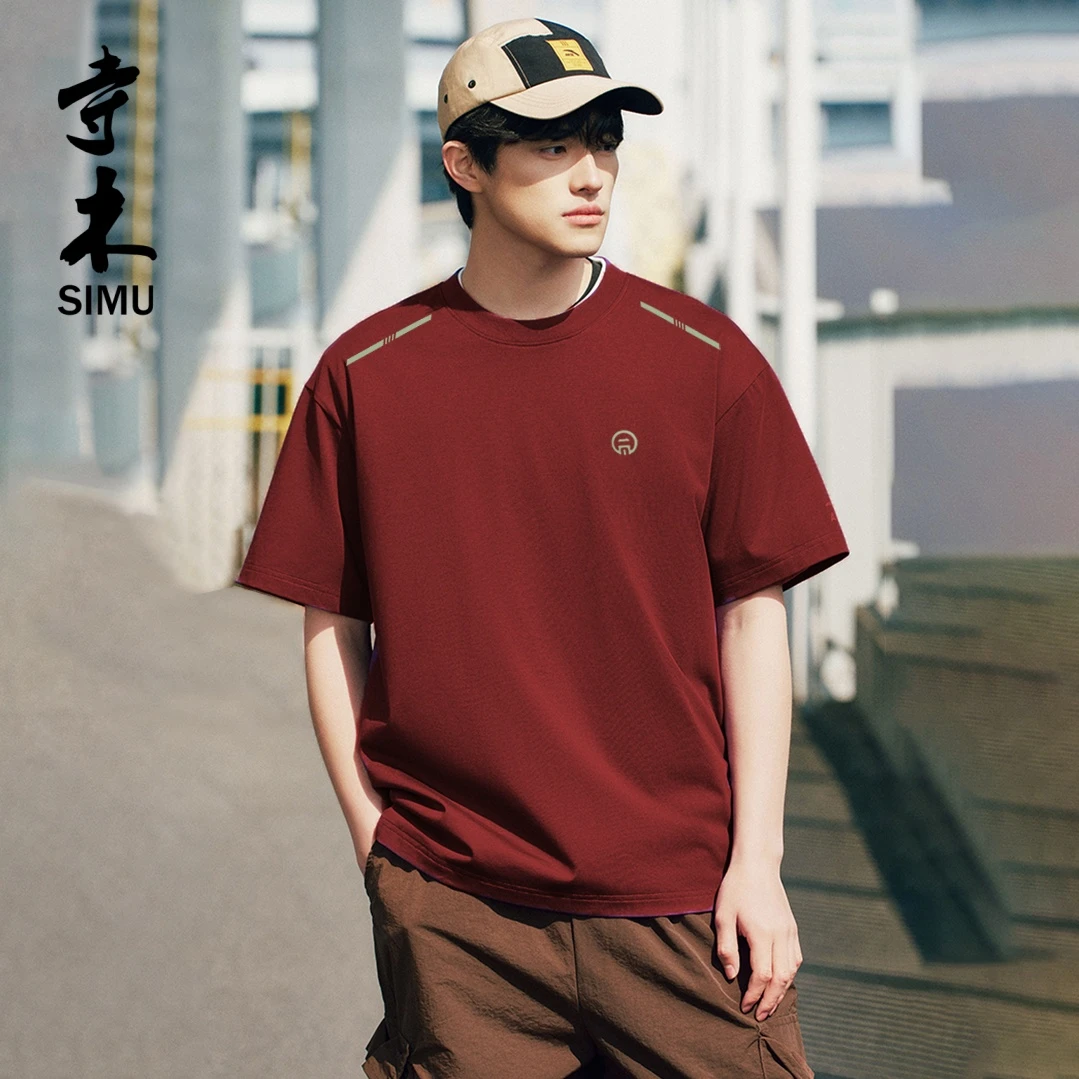 寺木原创重磅7A抗菌轻奢纯棉休闲短袖T恤7075
