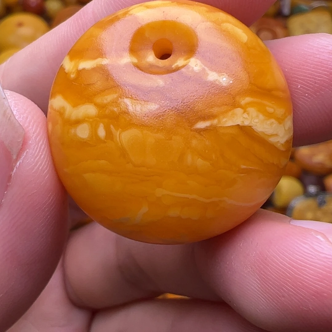 蜜蜡未镶嵌珠宝奇石扣子