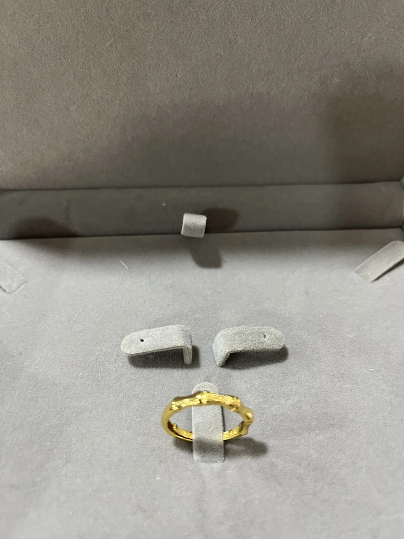 A606丽饰金色竹节戒指