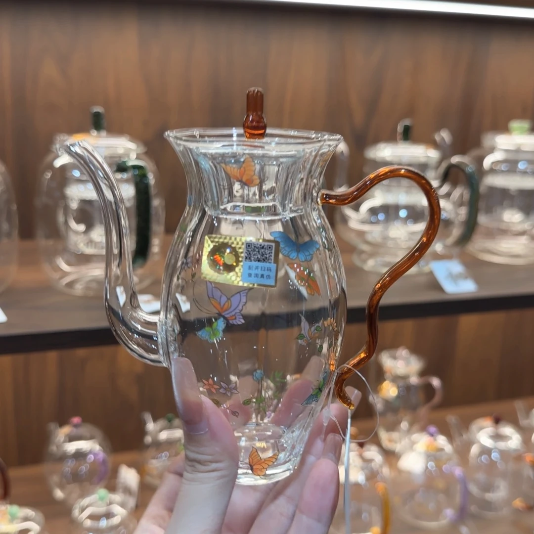 禾器蝶恋花花容壶琥珀色