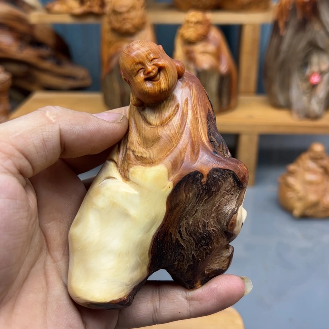 皇***静木崖柏木摆件手把件