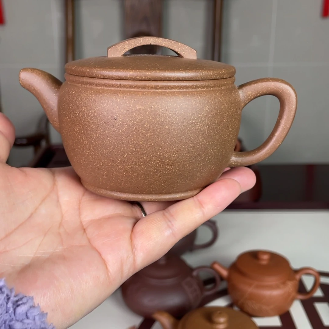 【闪购商品】紫砂茶壶天****室黄降坡汉瓦壶