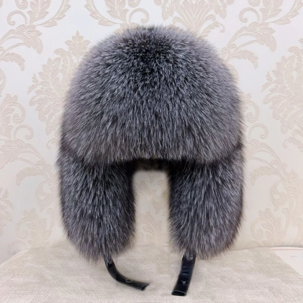 狐狸毛雷锋全毛霸王帽整皮冬季加厚保暖