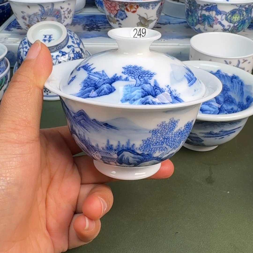 陶景德镇纯手绘茶具圆圆249