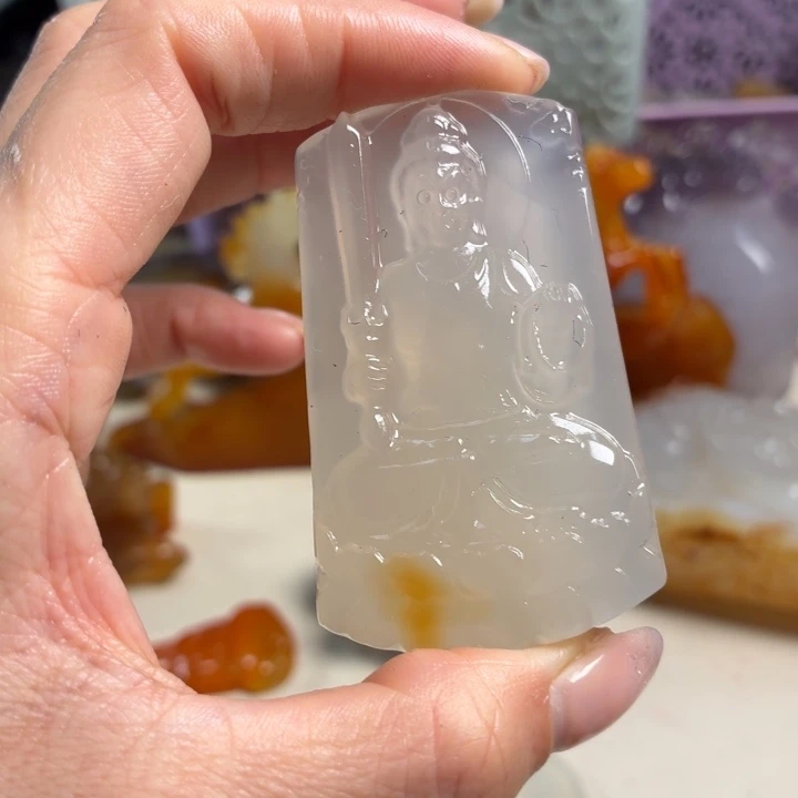 玛瑙/玉髓未镶嵌吊坠(不含链)