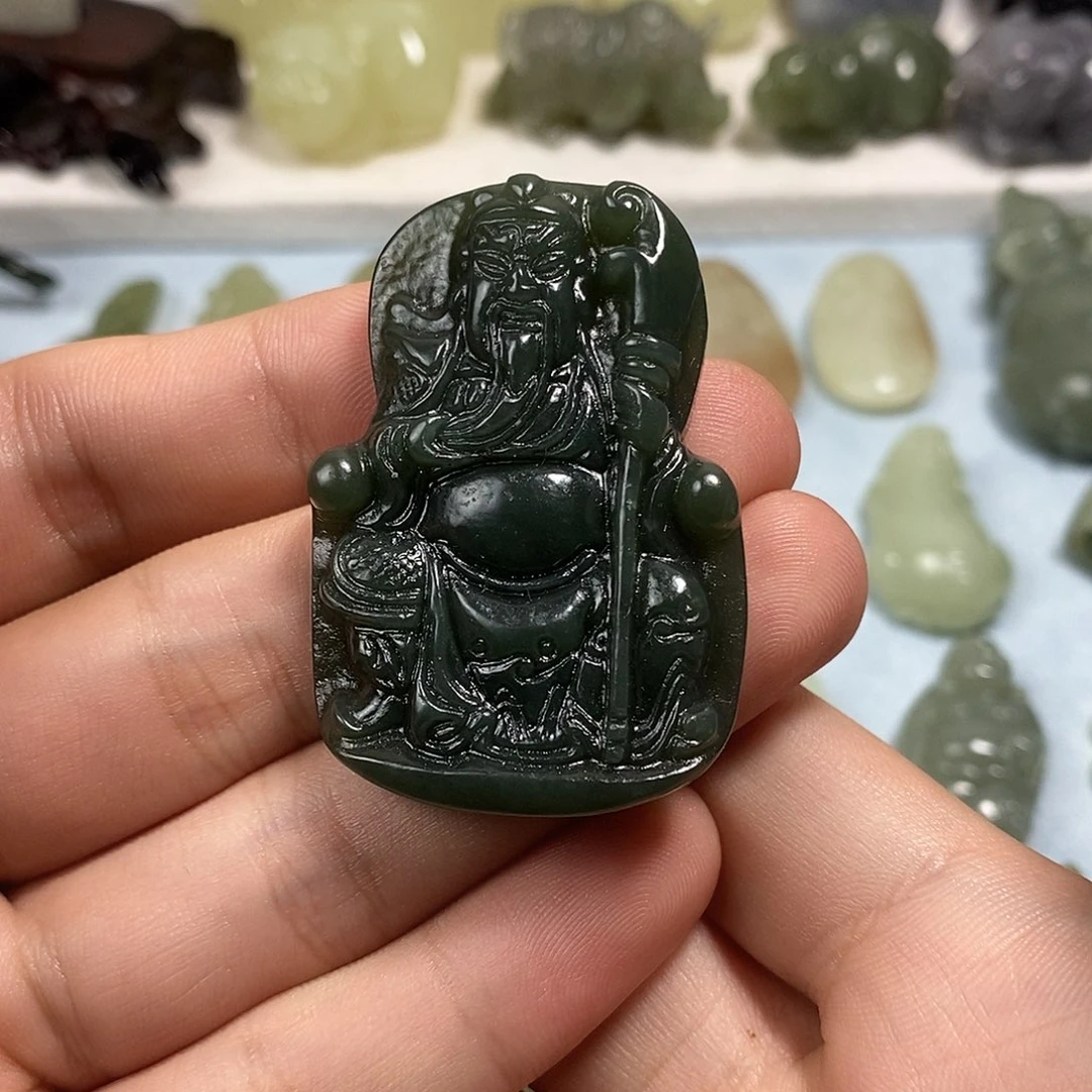 和田玉未镶嵌挂件