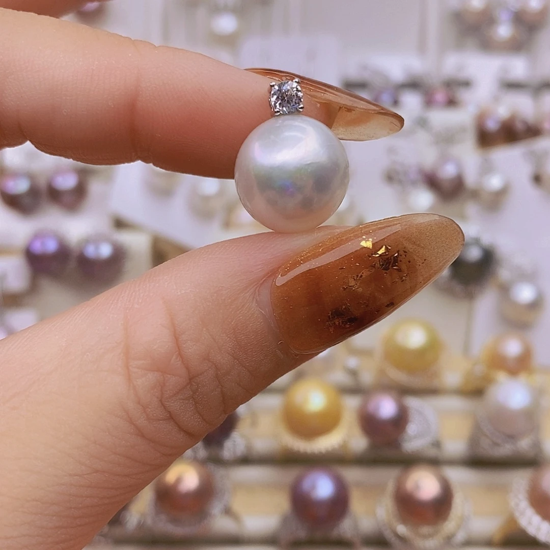 吊坠(赠链)银S925镶嵌淡水珍珠13➕微瑕