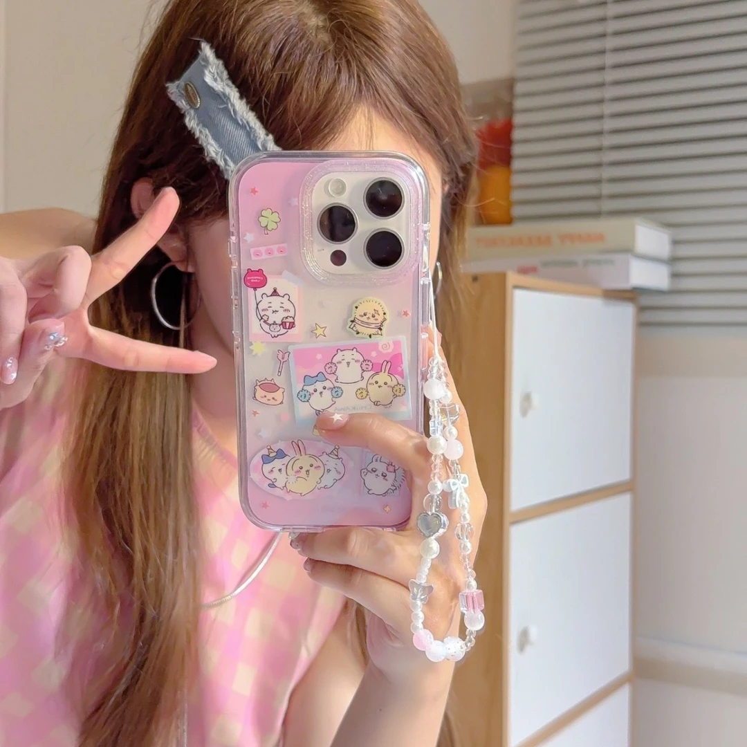 1吉伊卡哇拉拉队贴纸适用苹果15ProMax手机壳iPhone16全包新款手