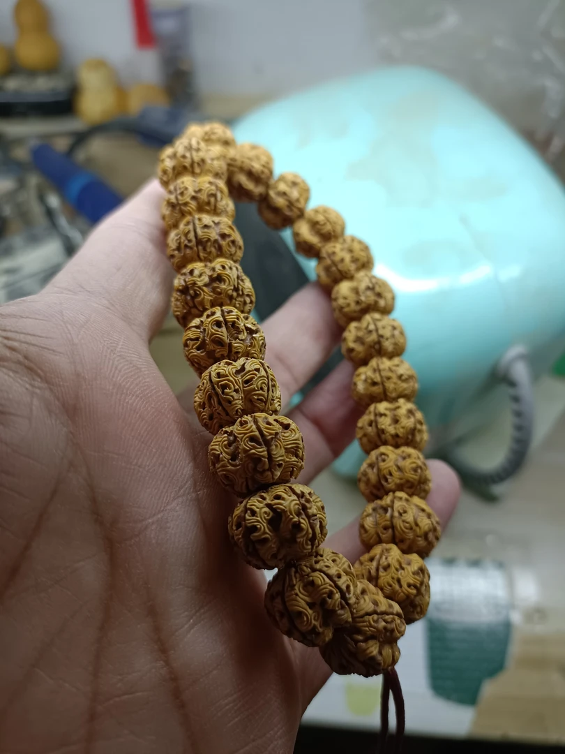 小金刚祥云梅花龙珠 纯手工雕刻