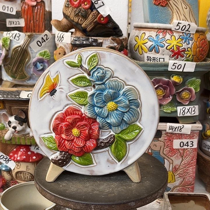 粗陶材质多肉花盆