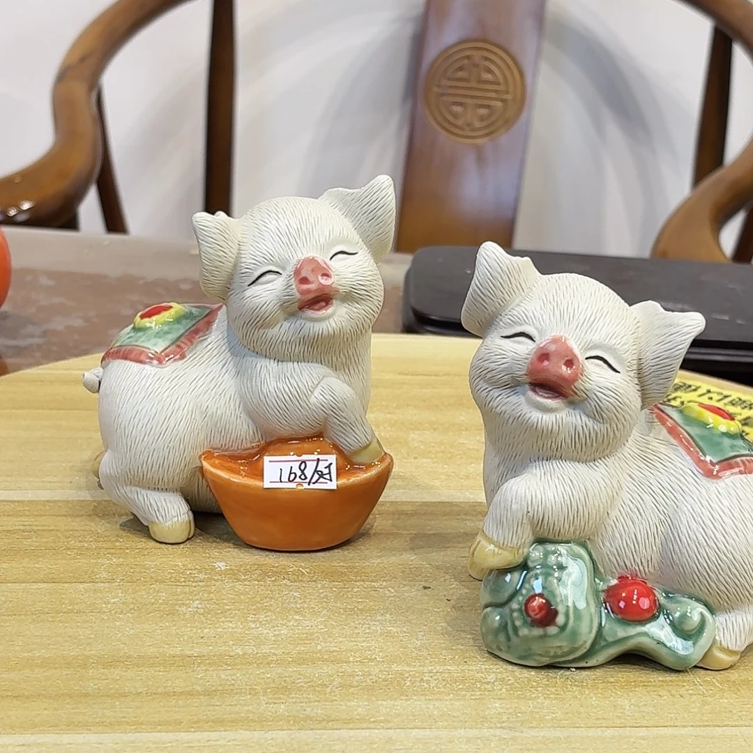 陶瓷如意清元宝猪