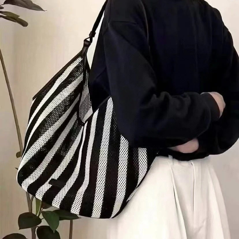 夏日菜篮子编织包女休闲度假慵懒单肩腋下托特包通勤包小众百搭