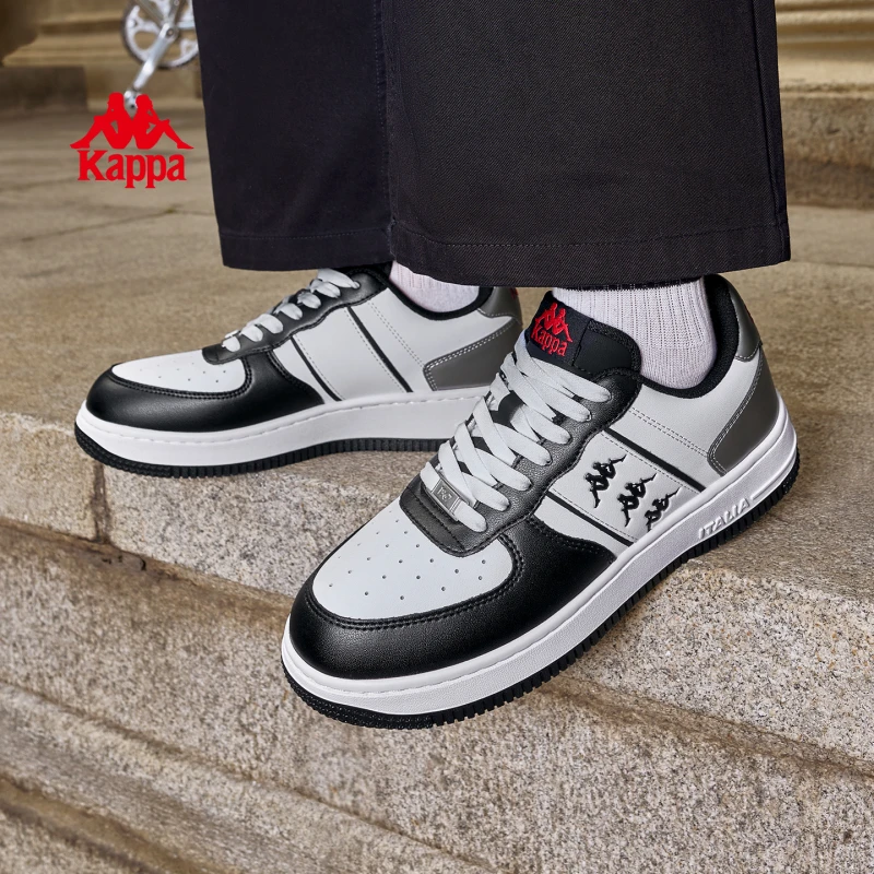 Kappa卡帕男鞋透气运动休闲鞋情侣款百搭时尚软底板鞋K0FX5CC06CJ