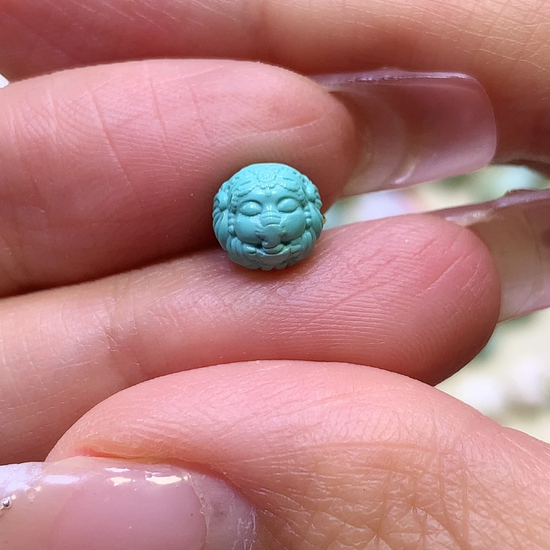 绿松石未镶嵌单珠